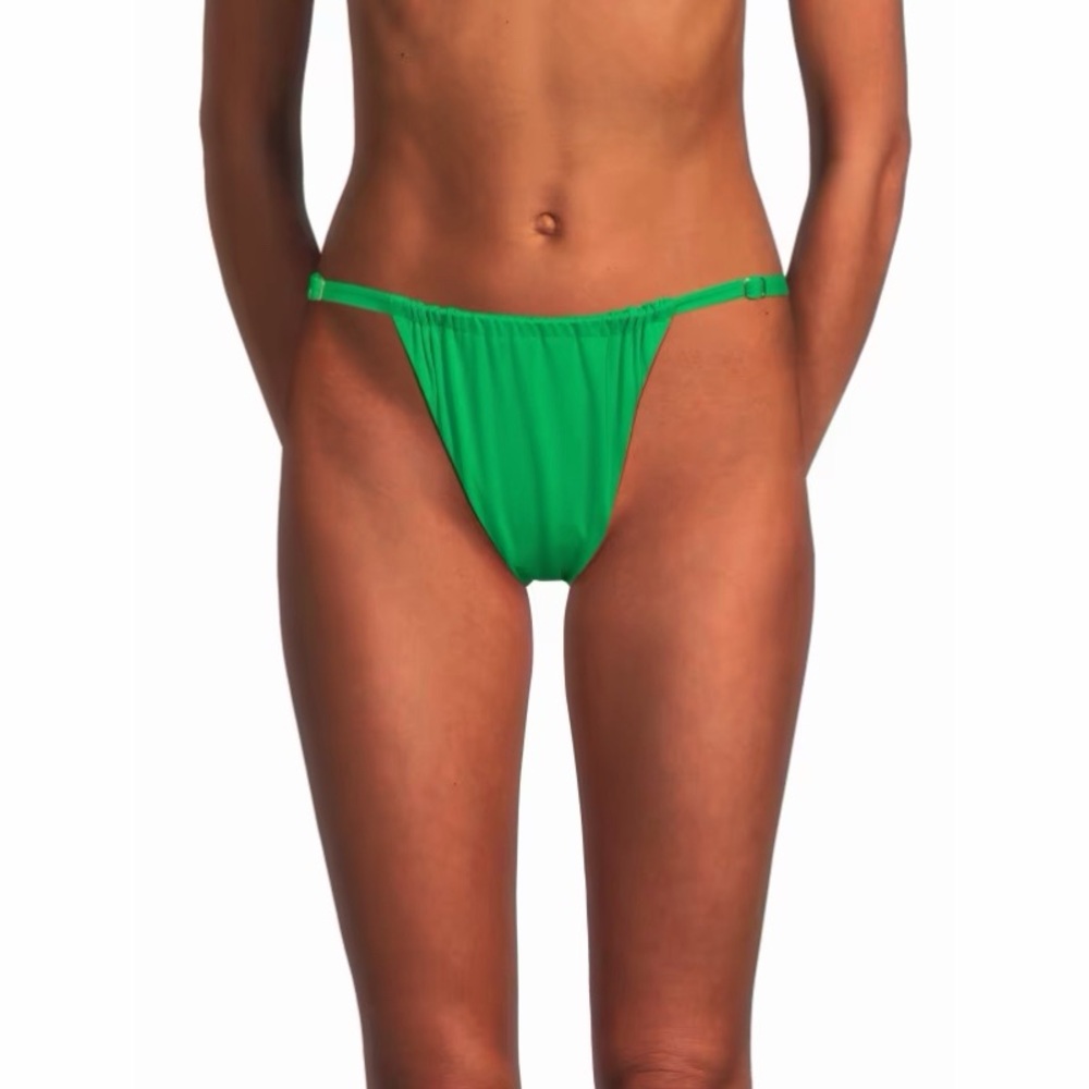 NWT! WeWoreWhat - Ruched Bikini Bottom - Emerald Green - Size Large